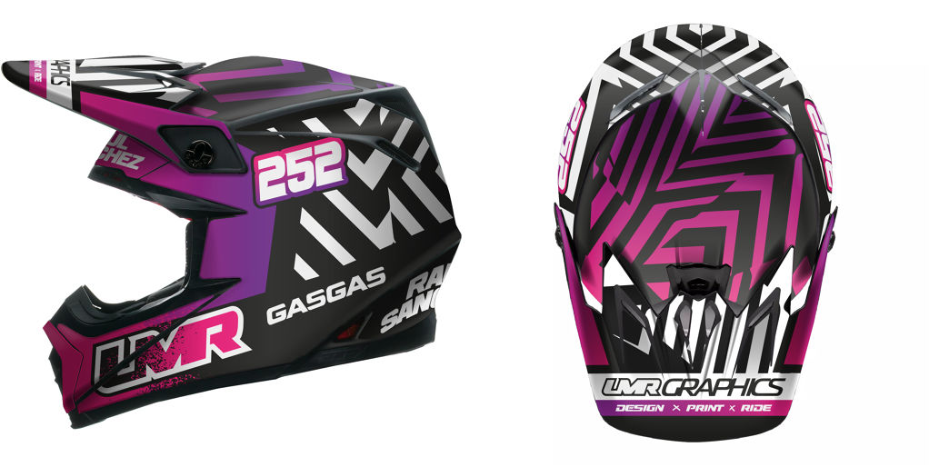 ADHESIVO CASCO BELL MOTO 9 LMR STRONG 